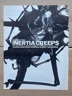 MASSIVE ATTACK INERTIA CREEPS POSTER SIZED Original Music Press Advert From 1998 • £13
