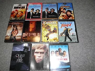 8 DVD Lot 80's Bat 21 Blues Brothers Caveman Conan Escape New York Midnight Run • $45.95