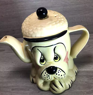 Price & Kensington Dog Tea Pot P&K Vtg Cute Brown Glaze  Collectable Gift Kitsch • £13.99