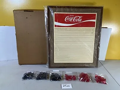 Coke Coca-Cola Vintage Letter Board New Old Stock 25S5 • $425