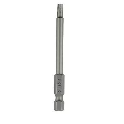 Single Pin Torx Screwdriver Bit 75mm Length 1/4  Hex Shank Star Magnetic T6-T40 • £3.39