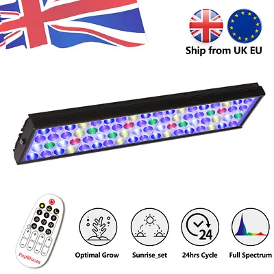 DSunY 30-180cm Aquarium LED Lighting Full Spectrum Coral Fish Tank Marine Lamp • £58.80