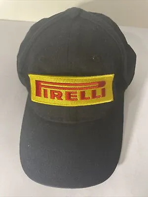 PIRELLI RACING Moto GP Logo Baseball Hat Men's One Size Black Cap • $11