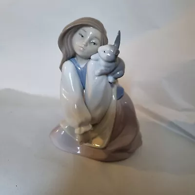 £5 • Buy Nao By Lladro Girl With Rabbit (bunny)