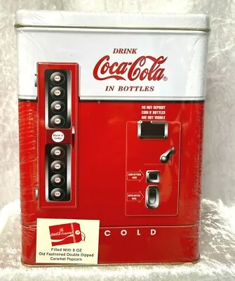 1997 - Tin Metal Coca-Cola COKE Vending Machine -With Pop Corn - NEW H • £33.96