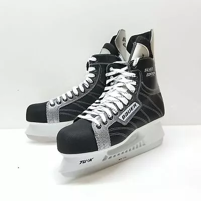 Bauer Supreme Silver Edition Men's Black/Gray Ice Hockey Skates Size 11R • $9.99