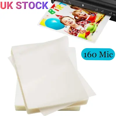 600 Sheets A4 Laminating Pouches Gloss Laminator Laminate Sleeves 160 Micron UK • £16.92