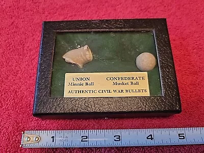 Authentic Civil War Bullets Union Minnie Ball Confederate Musket Ball • $39.95