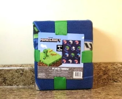 Minecraft Plush Throw Blanket 40 X 50 NWT • $24.95