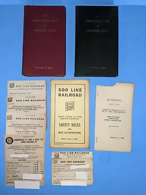 Vintage SOO LINE RAILROAD THE CONSOLIDATED CODE OF OPERATING RULES (A5) • $39.99