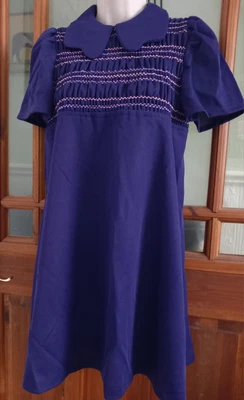 £28 • Buy Vtg 60s Crimplene Smock Mini Shift Dress Size 10 Scooter Mod Gogo Cottage Core 