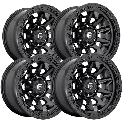 (Set Of 4) Fuel D694 Covert 17x8.5 6x4.5  +14mm Matte Black Wheels Rims 17  Inch • $1504