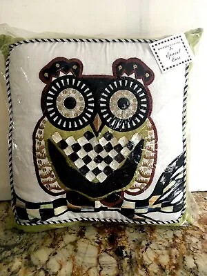 Brand New Mackenzie Childs Owl Pillow • $96.99
