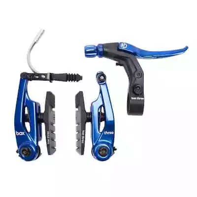 Box Components Bmx Mini V-brake Kit Box Three With Lever And Cable 85mm Blue • $59.99