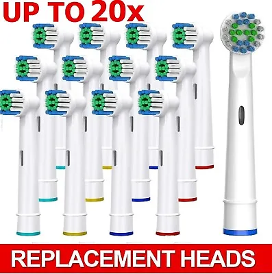 Up To 20pcs Electric Toothbrush Replacement Heads For Oral B Braun Models Series • $19.99