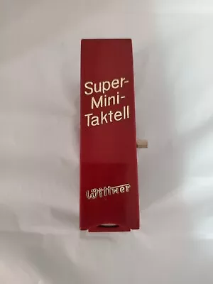 Wittner Taktell Super Mini Metronome Burgundy Case Cracked.  Vintage- W. Germany • $28