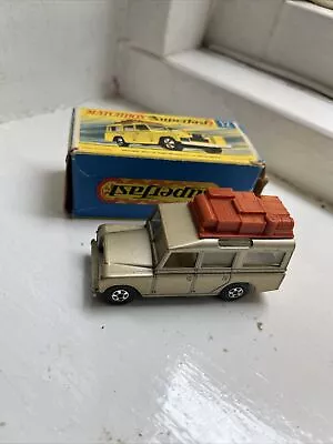 MATCHBOX SUPERFAST No.12c LAND ROVER SAFARI IN ORIGINAL BOX Rare Colour I Think • $12.45