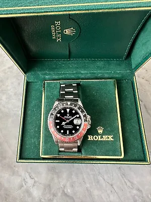 Rolex GMT Master II 'Fat Lady Coke' 1984 Mens 16760 EXCELLENT CONDITION (Boxed) • £9800