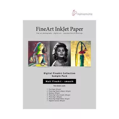 Hahnemuhle Matte FineArt Smooth Paper Sample Pack 13x19  DIN A3+ 12 Sheets • $25.50