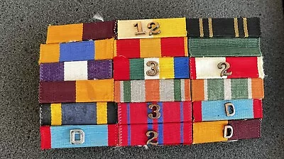 Large Assortment Of Vintage Military Ribbon Bars Air Force Marines Army Navy ? • $45