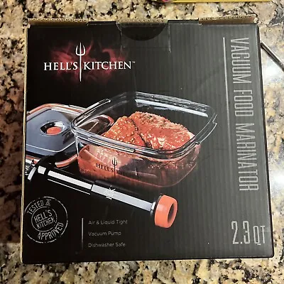 $20 • Buy Hells Kitchen Vacuum Food Marinator New In Box 2.3 Qt 