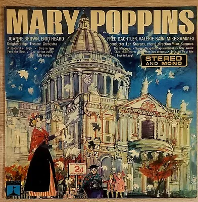 Walt Disney - Mary Poppins 1966 Vinyl LP  Album Knightsbridge Theatre Orchestra • £3.99