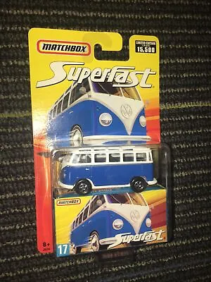 MATCHBOX Superfast 2006 Volkswagen VW Transporter Bus Samba 23 Window 1:64 #17 • $34.99