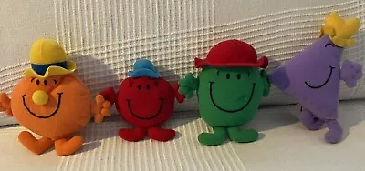 McDONALDS Mr Men Soft Toys X 4 Vintage Happy Meal Freebies Give Away Collectable • £2.99