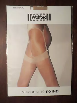 Wolford Suspender Stockings Medium Beige Made In Austria • $24.90