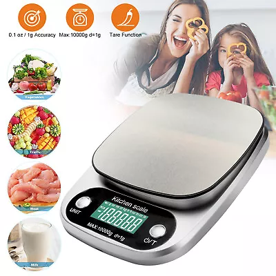 Digital Kitchen Food Scale 22lb/1g Multifunction W/ Tare Function Weight Balance • $17.98