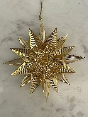 Danbury Mint Annual Christmas Ornament Star Bright 23kt Gold Plated. 2007 NO BOX • $15