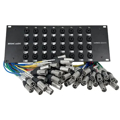  32 Channel XLR TRS Combo Splitter Snake Cable - 3' And 10' XLR Trunks • £340.15