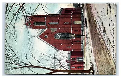 1913 Martinsville IN Postcard-  METHODIST CHURCH • $7.69