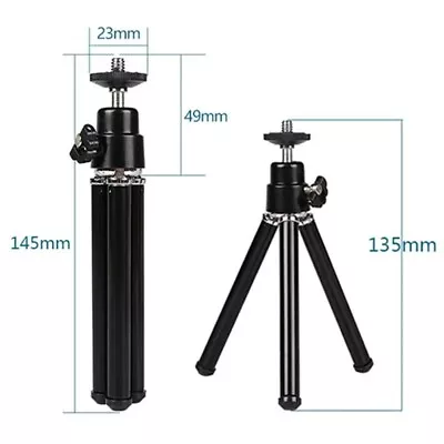 Mini Tabletop Travel Tripod For Photo Digital Camera Camcorder Adjustable Holder • $3.98