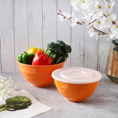 Melamine Bowl Set Of 2 With Air Tight Lid - Ideal For Everyday Use • £45.49