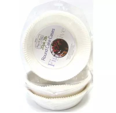 £6.63 • Buy 15 Pack CAKE LINERS Non Stick Grease Proof Round Paper Tin Liner New UK 2lb Fast