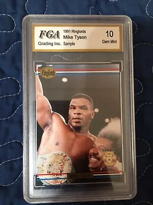 1991 Ringlords Mike Tyson Sample (Rare Gem Mint 10) • $100