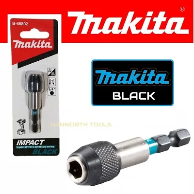 Makita Bit Holder Magnetic Impact Torsion Black Series Driver Bits Insert Chuck • £8.87