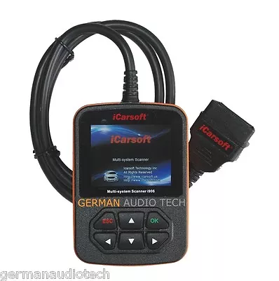 SAAB OBD2 DIAGNOSTIC SCANNER TOOL SRS ABS ERASE CLEAR FAULT CODE  ICARSOFT I906 • $159.95