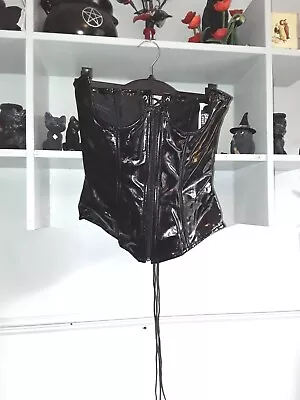 £25 • Buy Blacklevel Plus Size 14/16 Cupless Corset Top Zip Front Lace Up Back Sexy