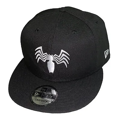 Marvel Venom Logo New Era 9Fifty Black Snapback Cap Hat • $42.95