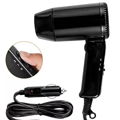 12V Car Styling Hair Dryer 2 Speed Car Hair Blow Dryer With Foldable ಥ • $34.99