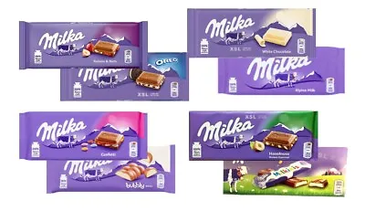2 X MILKA Chocolate Bars 100g Mix Flavours Oreo White Chocolate Hazelnut Bubbly • £6.99
