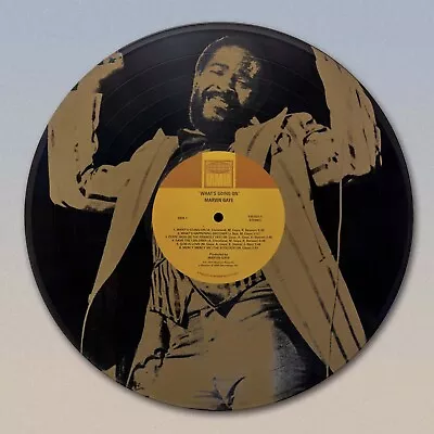 Marvin Gaye What's Going On 12  LP Record Laser Etched Ready Wall Art • $49.95