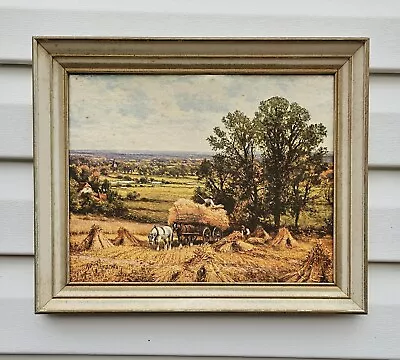 VTG Alfred Agustus Glendening (1861-1907) Harvest Time Framed Print As Is  • $18