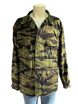 TRU-SPEC Men's Jacket Size X-Large Long Tiger Stripe Camo Military • $35