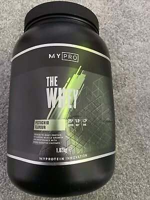 MyProtein The Whey 1.02kg MyPro Premium Tri-Whey Muscle Damaged Tub PISTACHIO • £24.99