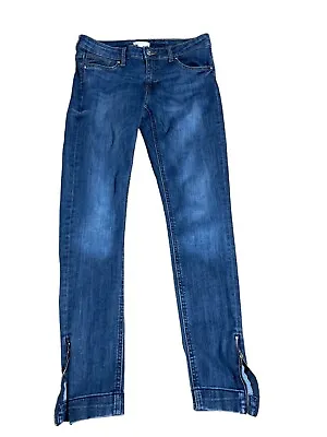 H&M Womens Blue Denim Dark Wash Skinny Jeans Size 30 • $17