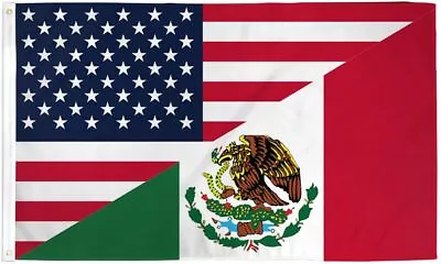 Durable 3x5FT USA Mexico Flag Friendship Mexican Latin Latino American • $15.99