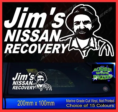 $6.90 • Buy Jims RECOVERY For HILUX Stickers Accessories Ute 4x4 MX Funny Decal 200mm